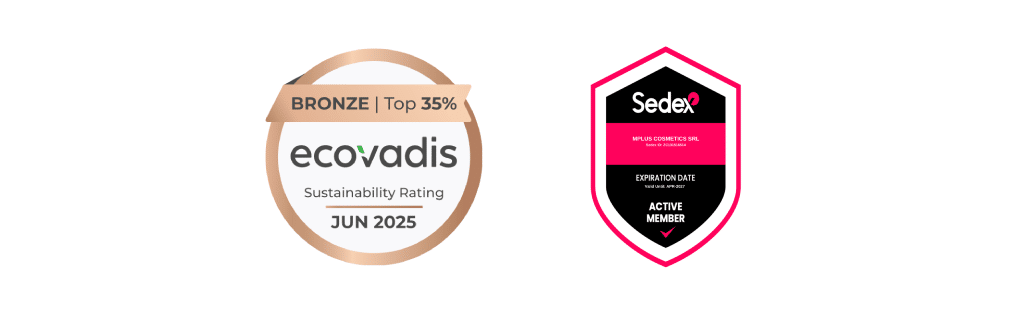 EcoVadis Bronze Medal logo and Sedex Member 2026 certification badge